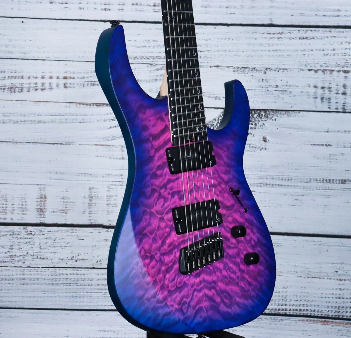 Legator Ninja N7FSS Multiscale 7-StringElectric Guitar | Hyper Nova Blue - Image 4