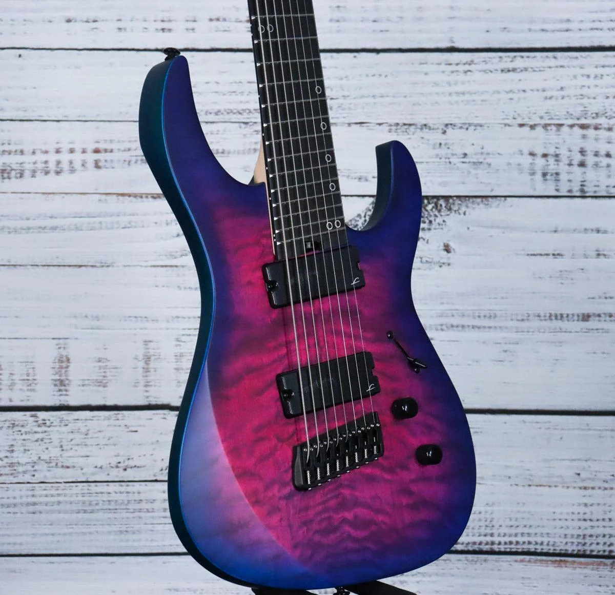 Legator Ninja N8FSS 8-String Electric Guitar | Hypernova Blue - Image 4