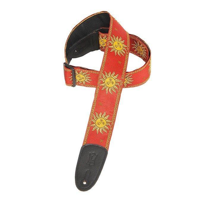 Levy's Jacquard Guitar Strap | Red (2")