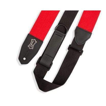 Levy's Right-Height Cotton Guitar Strap | Red (2") - Image 4
