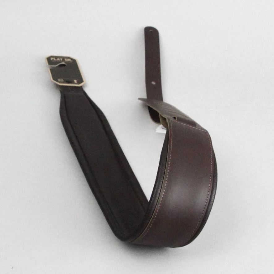 Levy's Top Grain Leather Guitar Strap | Dark Brown (3" Wide) - Image 5