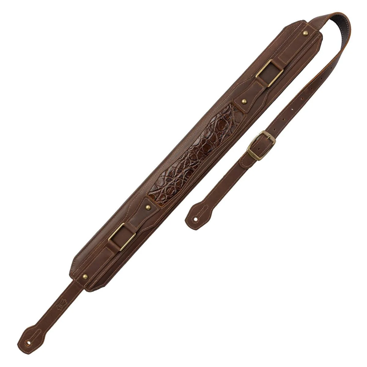 Levy's Apex Leather Guitar Strap | Brown (3" Wide)