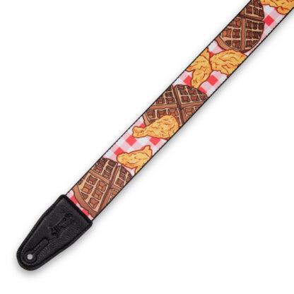 Levy's Tasty Grooves Polyester Guitar Strap | Chicken & Waffles (2") - Image 3