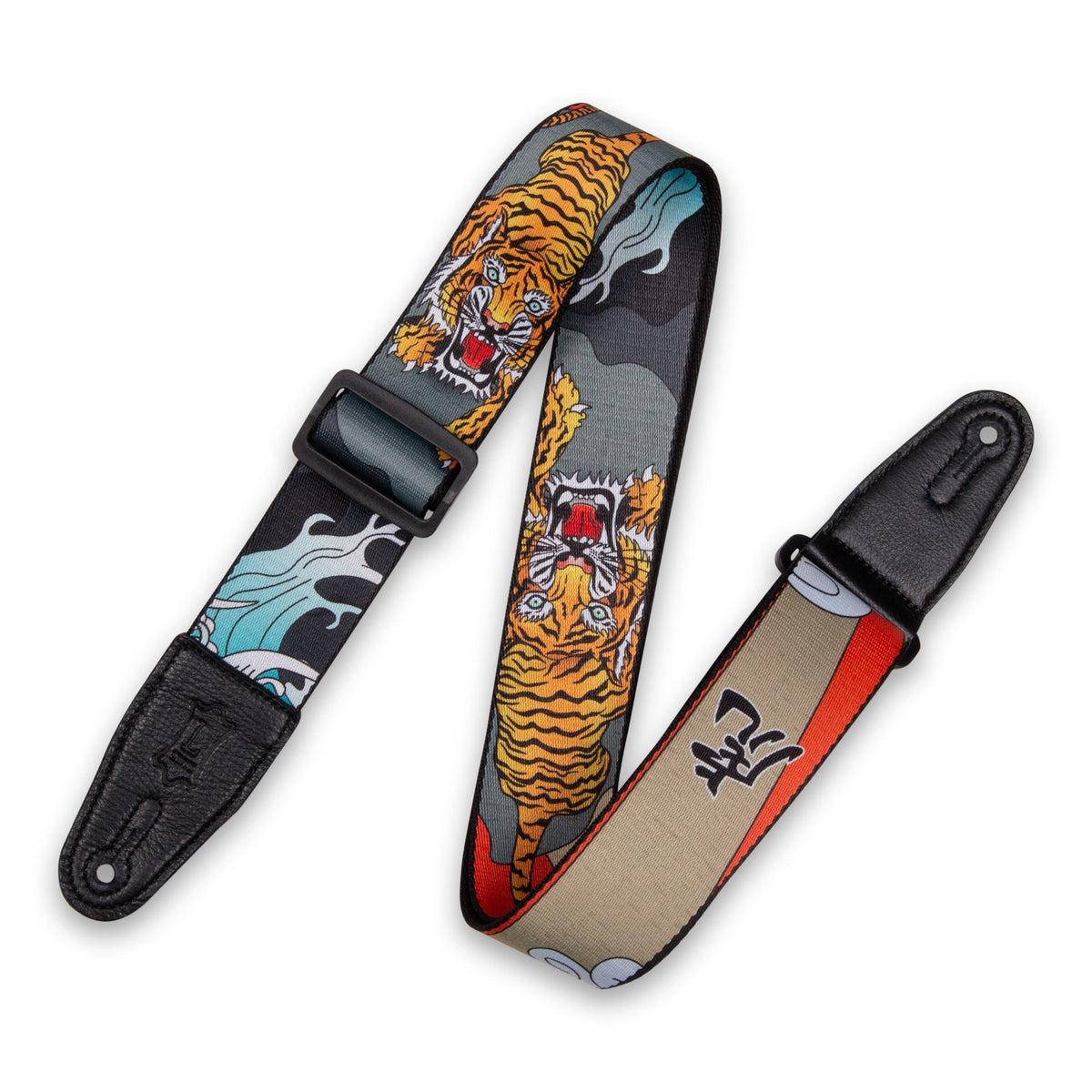 Levy's Polyester Guitar Strap | Japanese Traditional Tiger