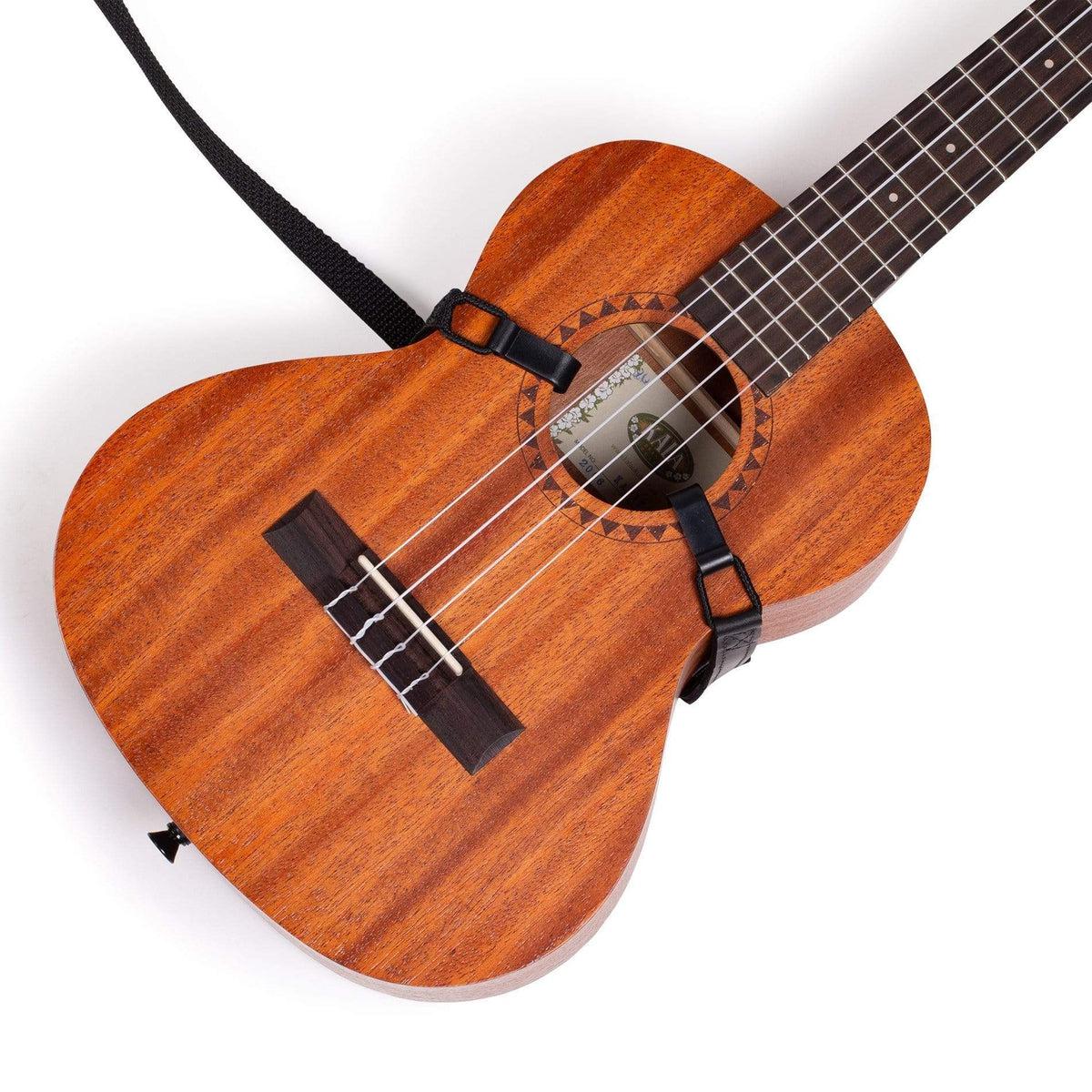 Levy's Ukulele Strap w/Hook | Black (1"/25mm Narrow) - Image 3