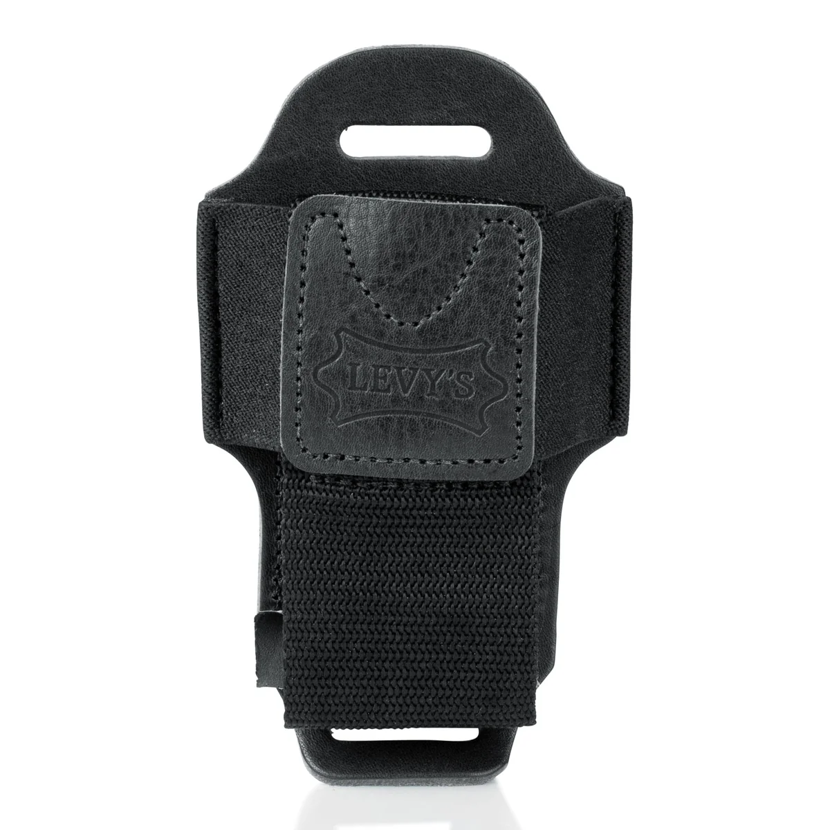Levys Wireless Bodypack Holder | Black Leather