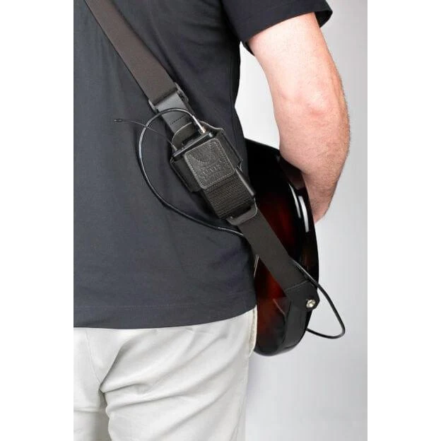 Levys Wireless Bodypack Holder | Black Leather - Image 3