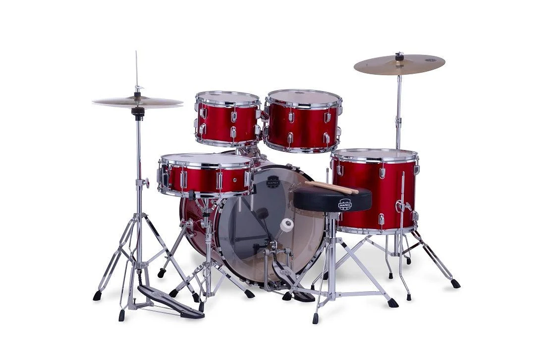 Mapex Comet Series Drum Kit | 5pc | Infra Red | 20" Bass Drum - Image 2