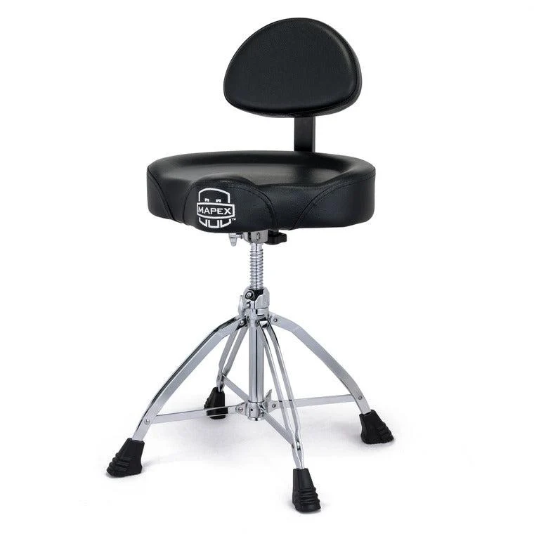 Mapex T875 Drum Throne w/Backrest | Black