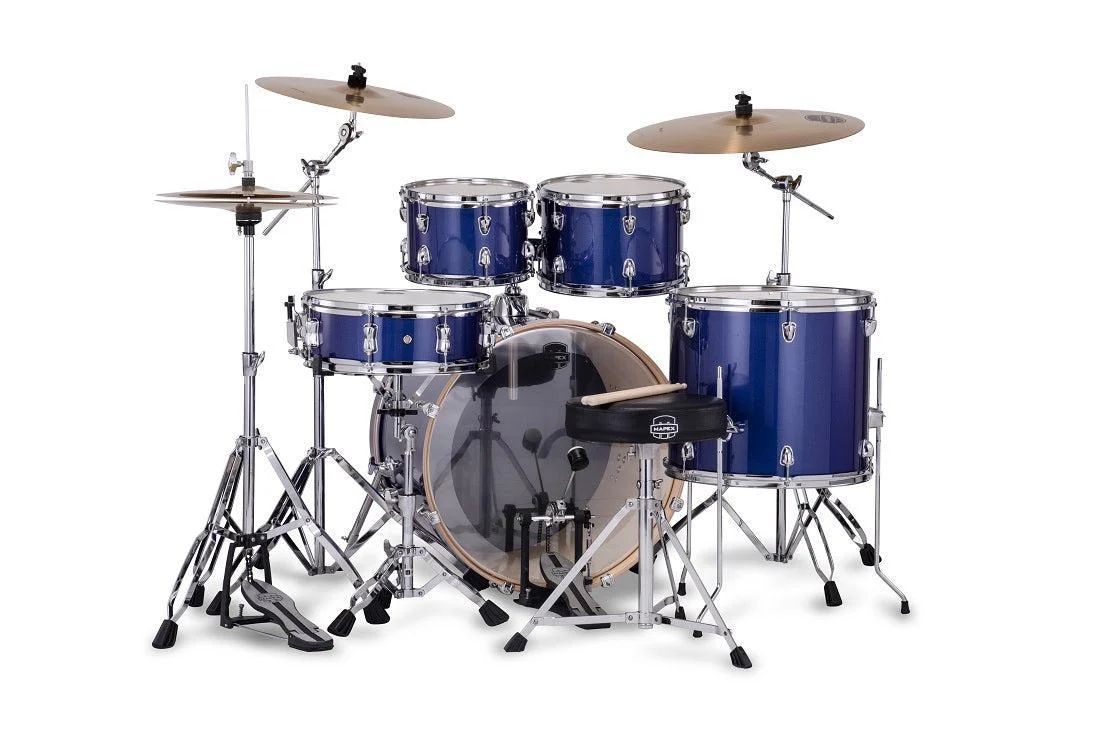 Mapex Venus 5 Piece Drum Kit | Blue Sky Sparkle - Image 2