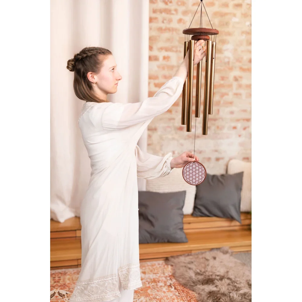 Meinl Sonic Energy "Flower of Life" Meditation Chime | 36" (90cm), 432Hz | Bronze