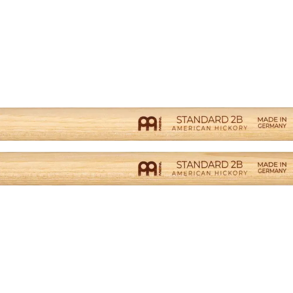 Meinl Standard 2B Hickory Drumsticks Medium-Light | Acorn Tip - Image 3