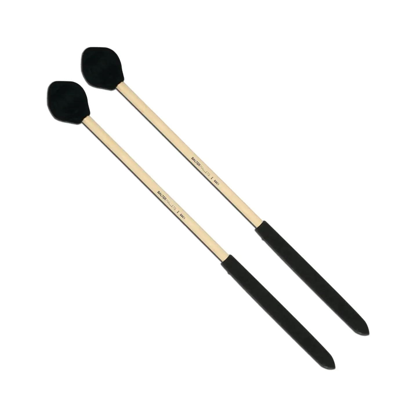 Mike Balter BSC1 Suspended Black Yarn Cymbal Mallets | Med Hard