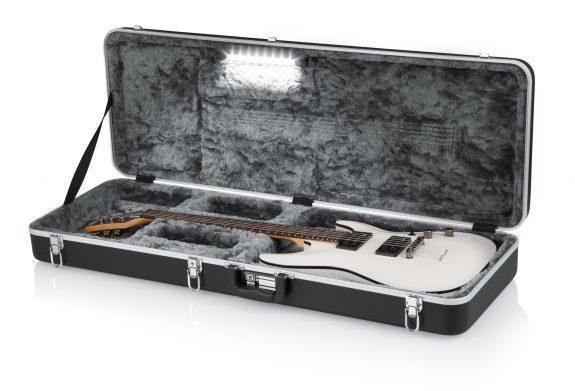 Gator Molded Plastic Guitar Case | Built-in LED Light | Black