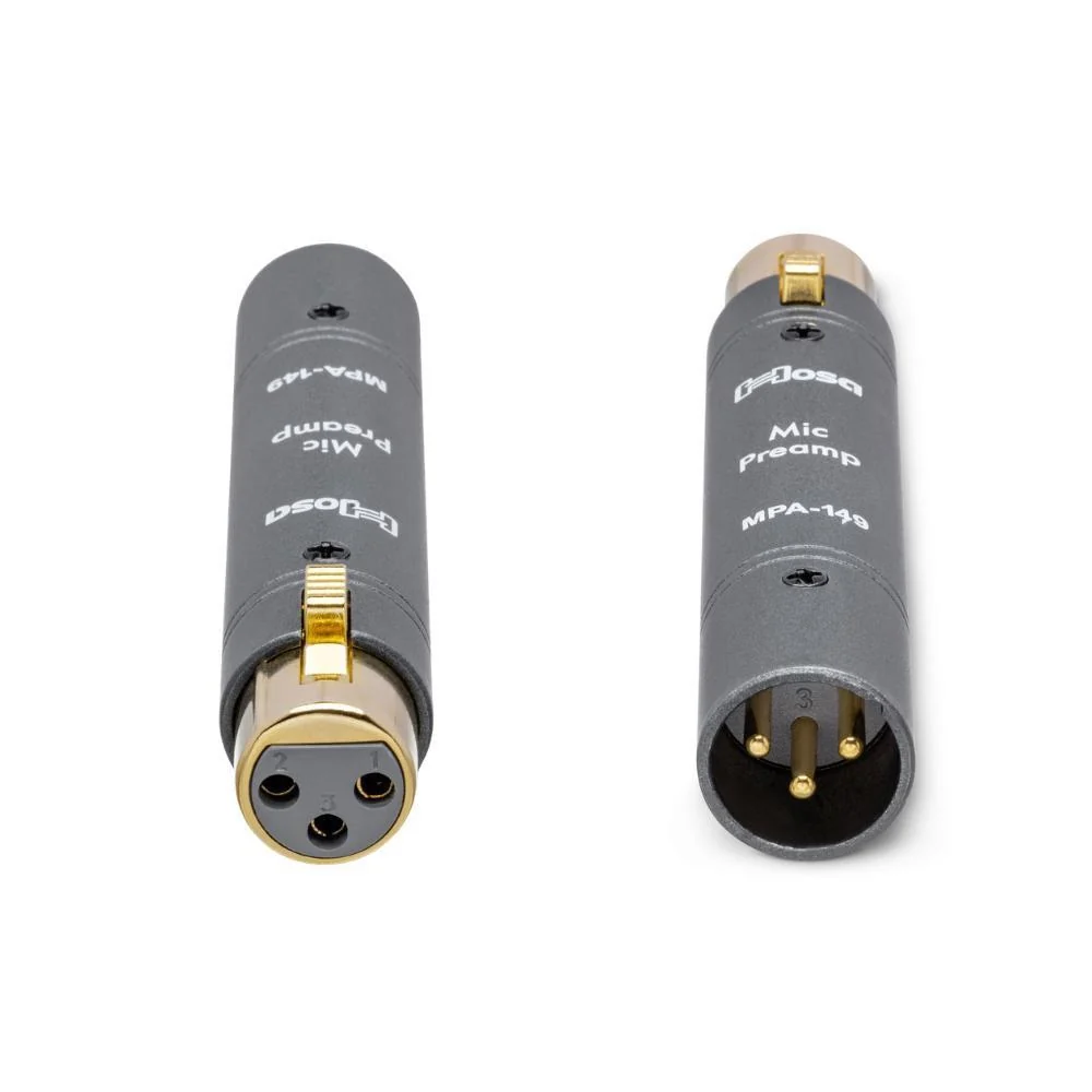 Hosa Active Micropone Preamplifier XLRM to XLRF | MPA-149 - Image 2