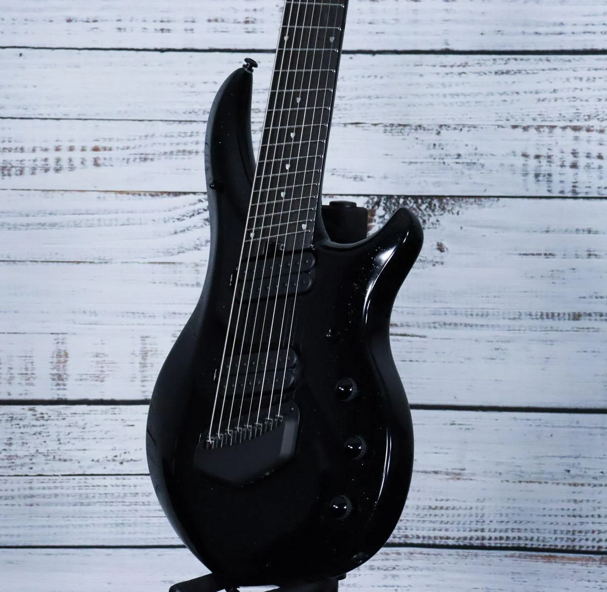 Music Man Majesty 8 String | Black Frosting - Image 5