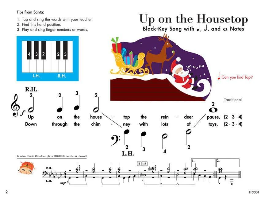My First Piano Adventure | Christmas | Book A (Pre-Reading) - Image 3
