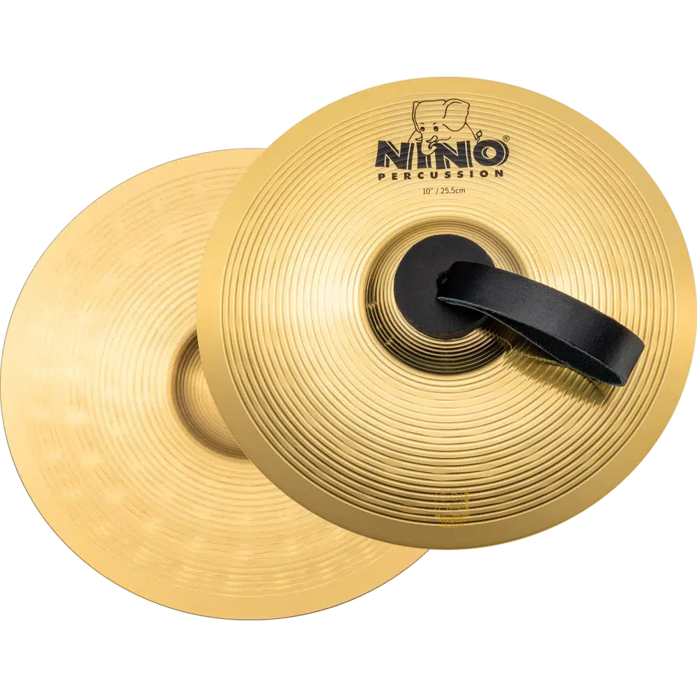 NINO Percussion Brass Cymbal Pair | 10" - Image 2
