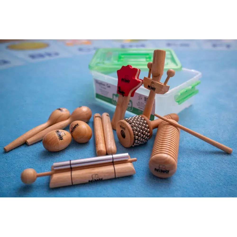 NINO® Percussion Wooden Rhythm Set | 10Pcs - Image 2