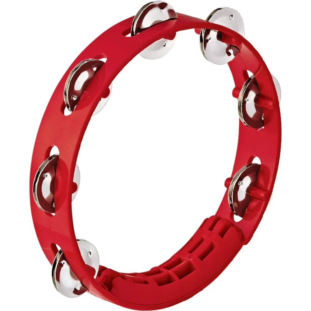 Nino Percussion Compact ABS Tambourine | 8"| Red