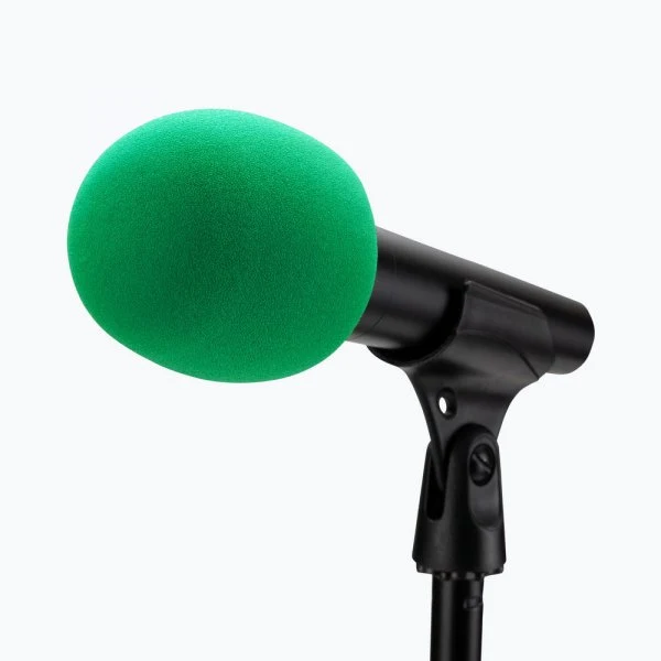 On-Stage Foam Microphone Windscreen (Green)