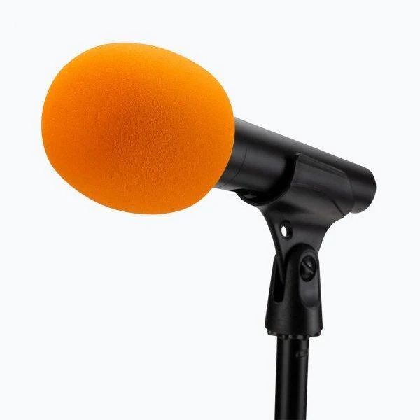 On-Stage Foam Microphone Windscreen (Orange)