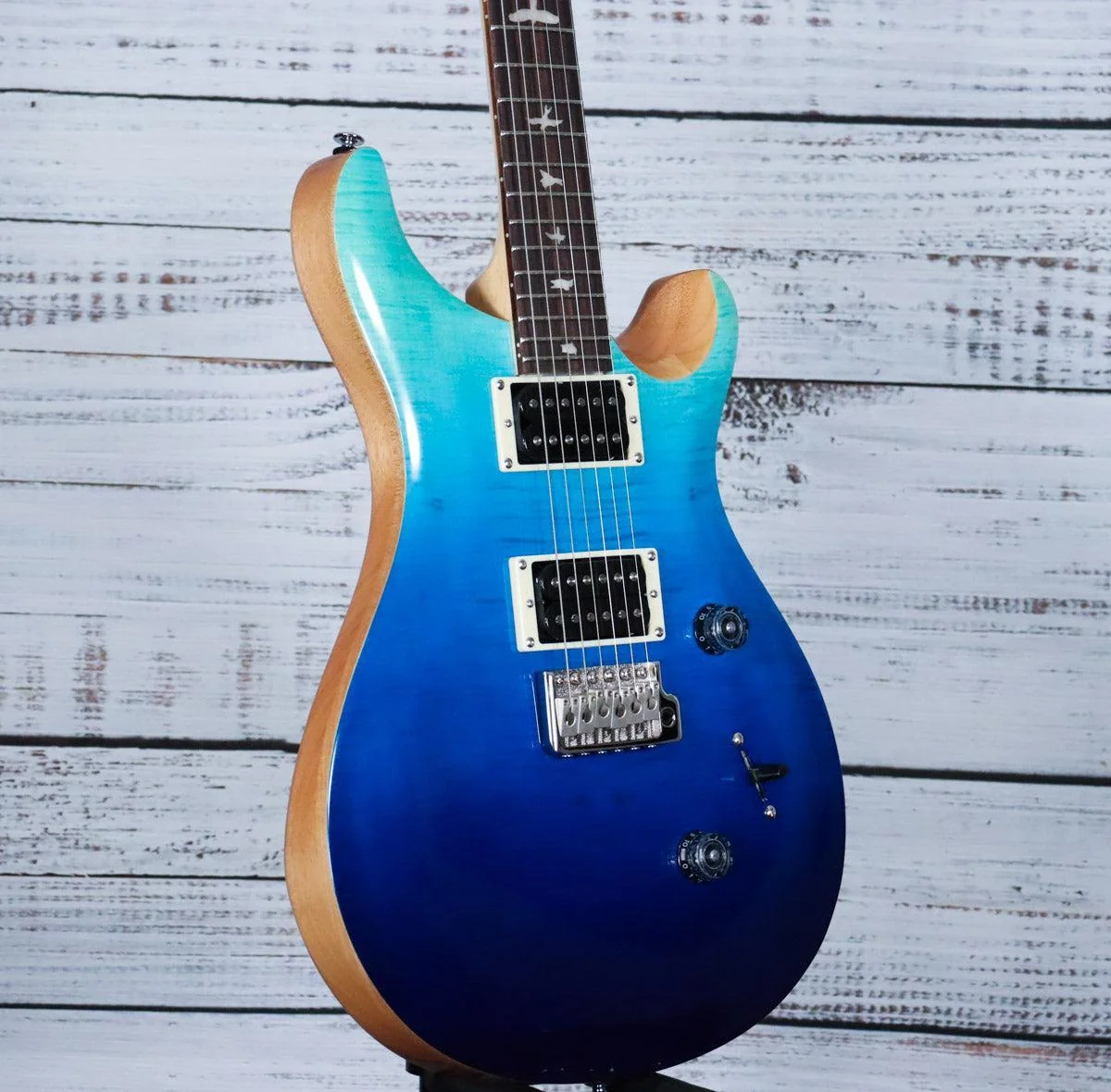 Paul Reed Smith SE Custom 24 Electric Guitar w/Bag | Sapphire Fade - Image 4