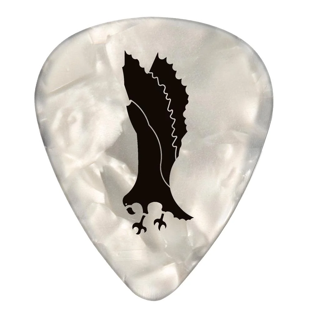 Paul Reed Smith White Celluloid Pearloid Picks | 12 Picks | Heavy