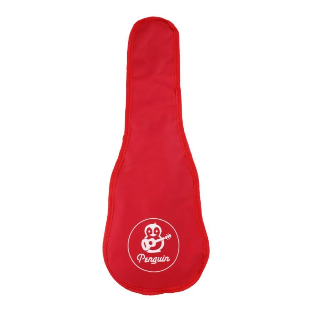 Amahi Penguin Soprano Ukulele w/Bag | Tomato Red - Image 2