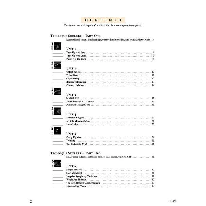 Accelerated Piano Adventures For The Older Beginner | Technique and Artistry Book 1 - Image 2