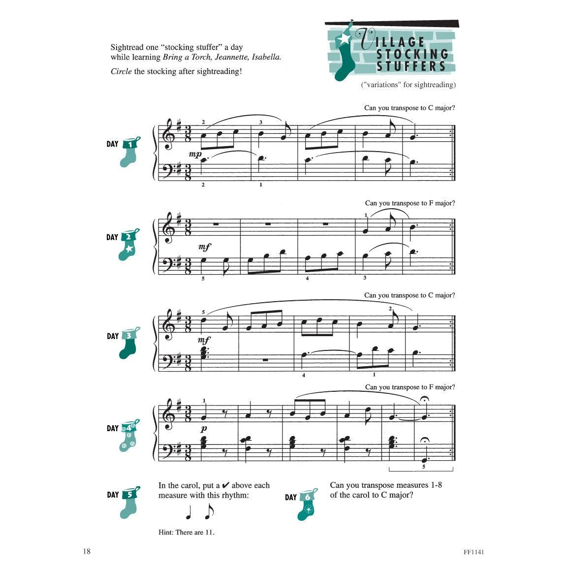 Piano Adventures | Christmas Book | Level 3A - Image 3