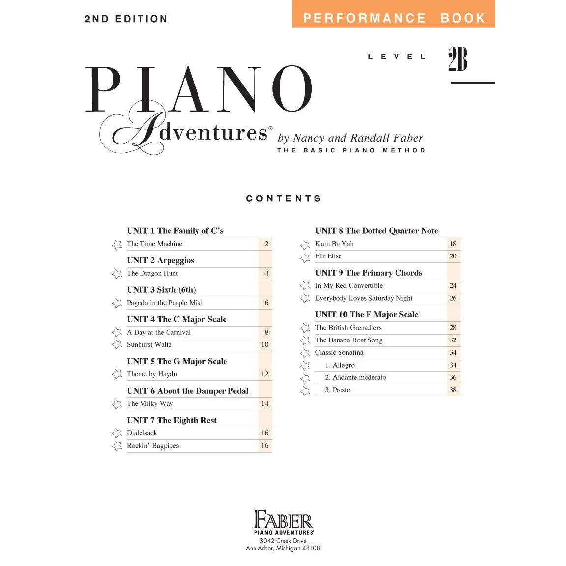 Piano Adventures | Performance Book | Level 2B - Image 2