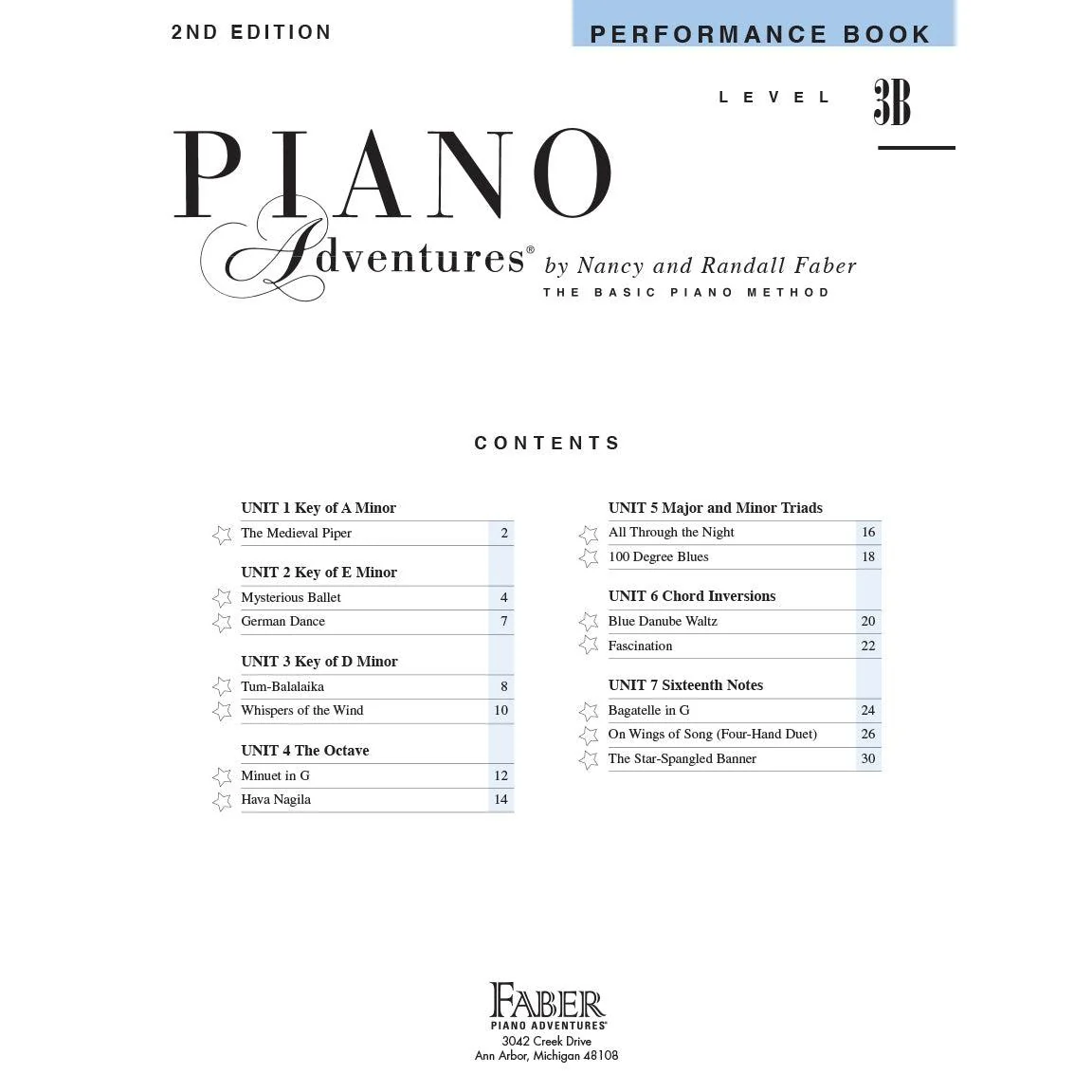 Piano Adventures | Performance Book | Level 3B - Image 2