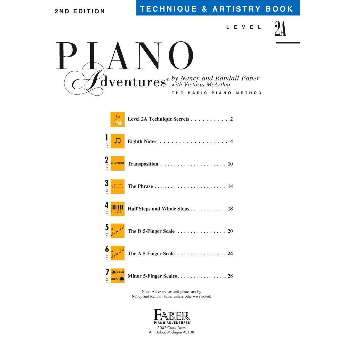 Piano Adventures | Technique & Artistry Book | Level 2A - Image 2
