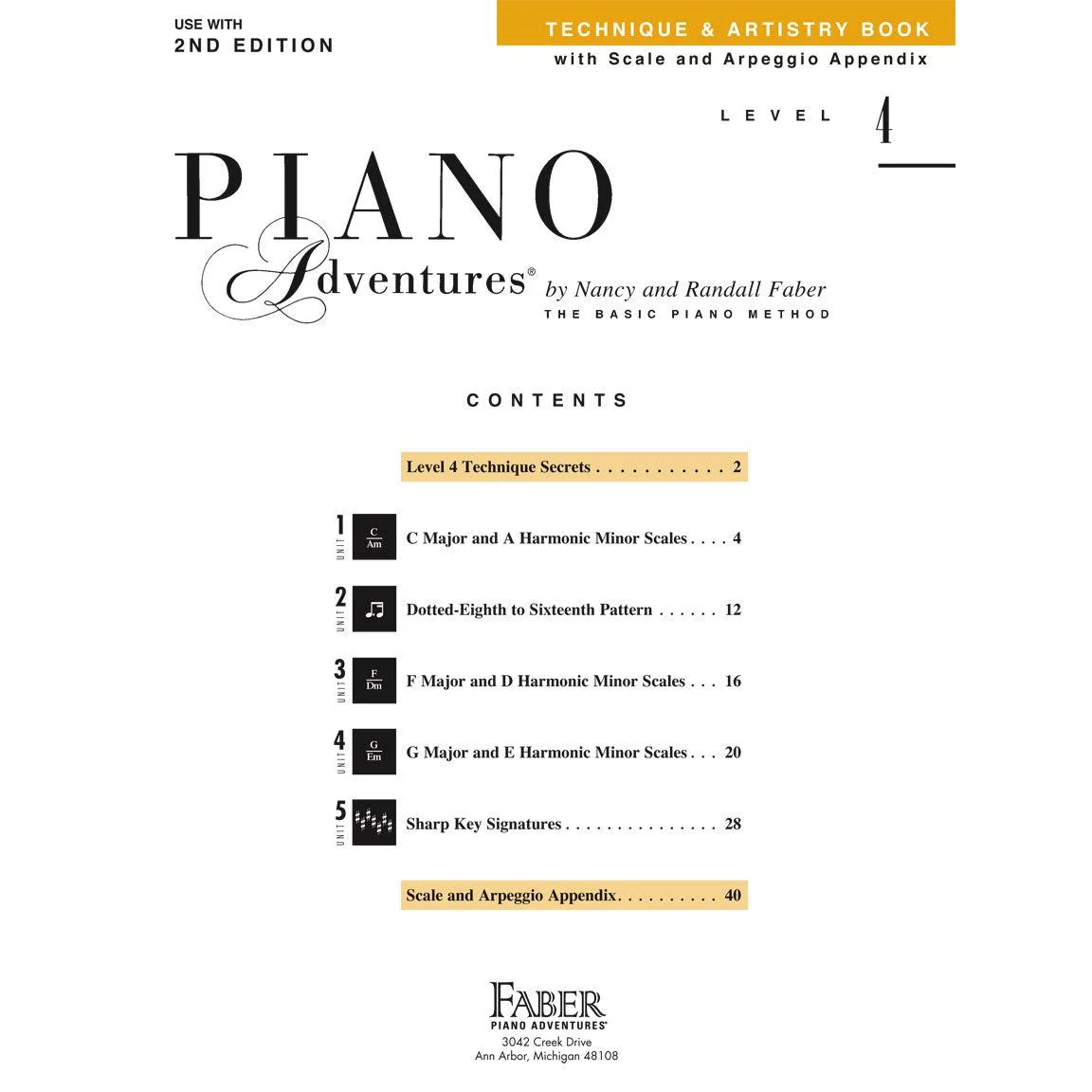 Piano Adventures | Technique & Artistry | Level 4 - Image 2