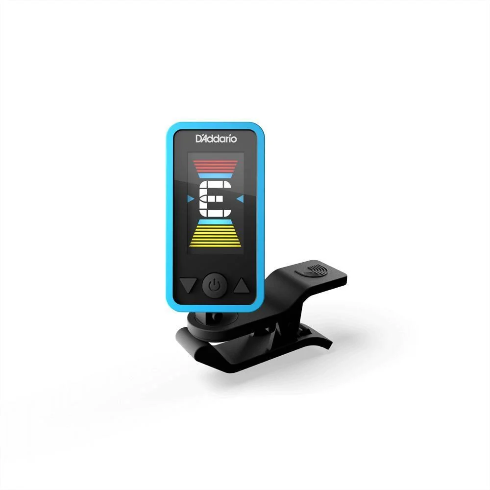D'Addario Eclipse Headstock Guitar Tuner | Blue