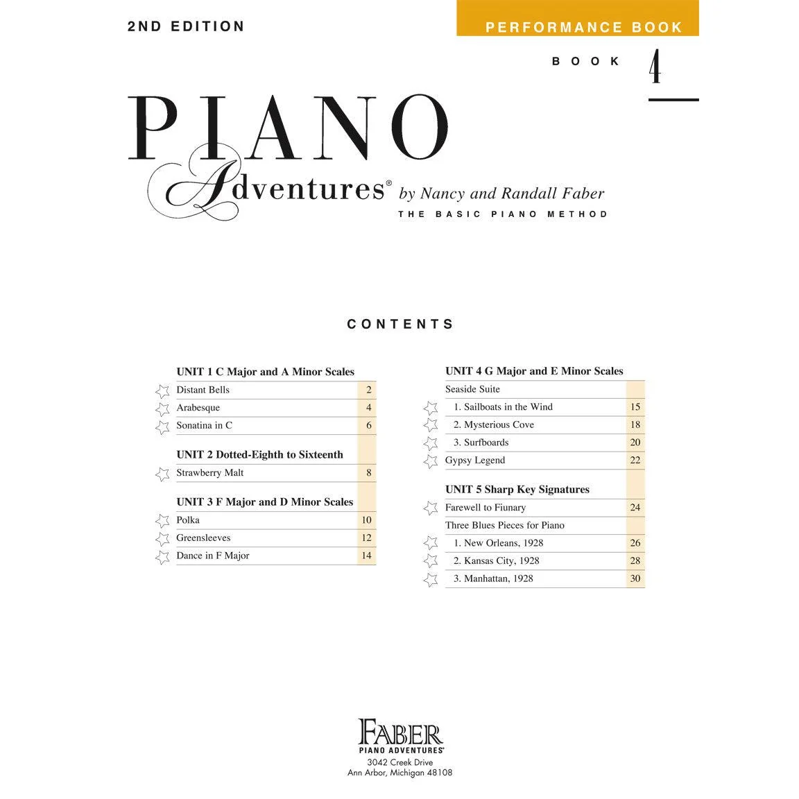 Piano Adventures | Performance Book | Level 4 - Image 2