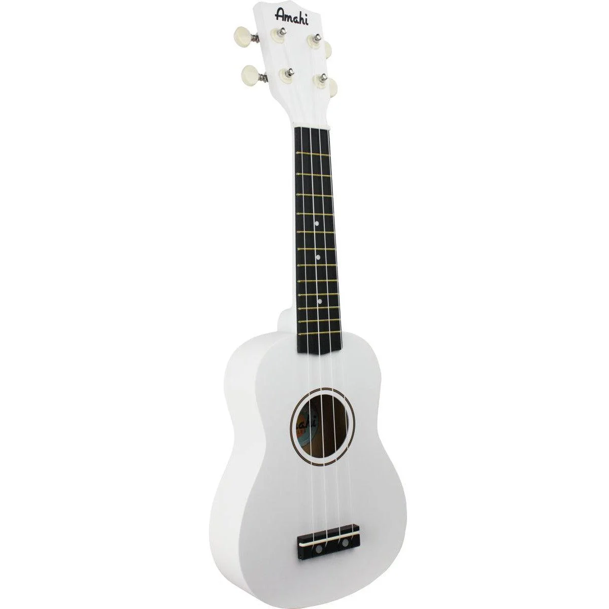 Amahi Soprano Ukulele w/Bag | Paper White