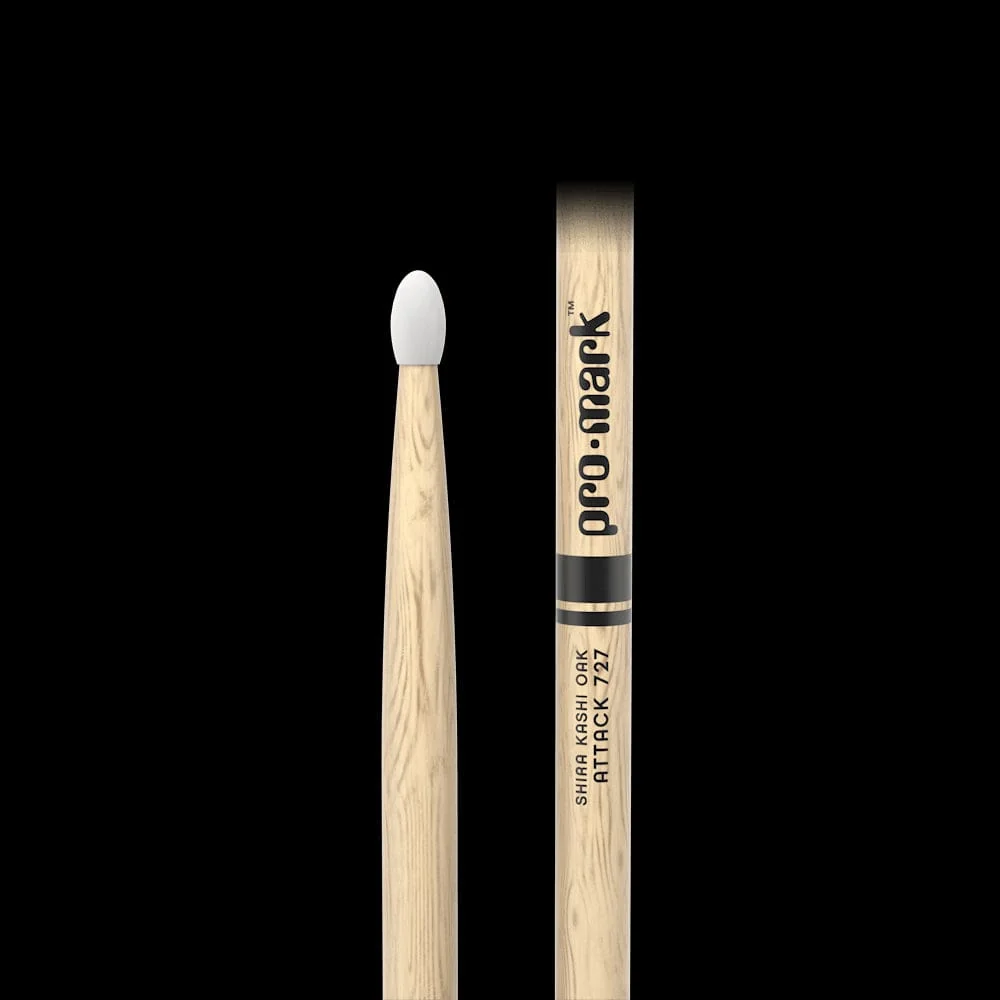 Promark Classic Attack 727 Drumstick | Lacquered Shira Kashi Oak - Image 2