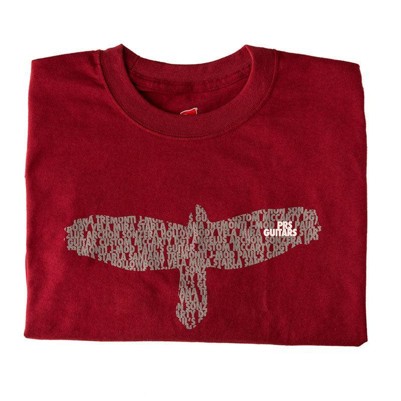 PRS Bird As A Word Tee | Oxblood | Small