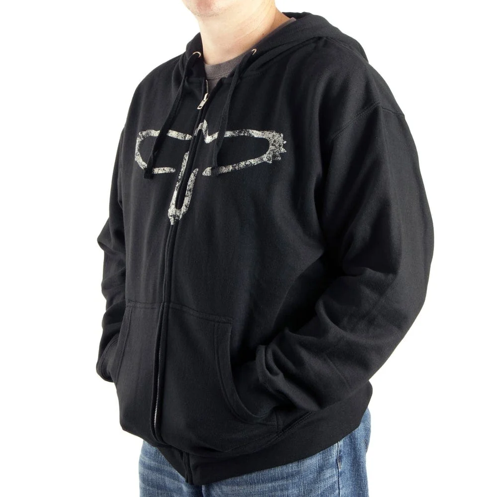PRS Full-Zip Hoodie, Bird Silhouette, Black | 2X-Large