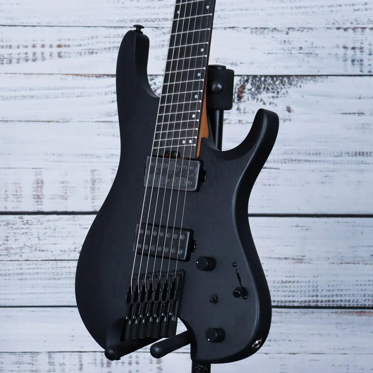 Ibanez QX527 Q Standard Headless 7-String Electric Guitar w/Bag | Weathered Black - Image 5