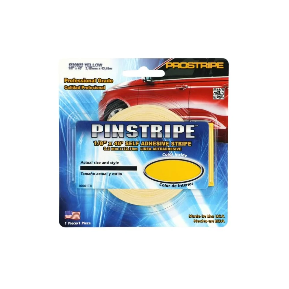Prostripe Vinyl Tape for Cello, Violin, or Viola Fingerboard | 1/8" x 40ft (Yellow)