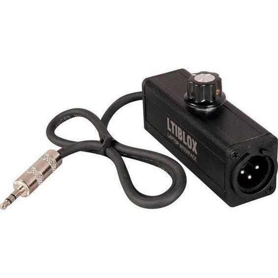 Rapco LTIBLOX | Pro Audio Laptop Interface | 3.5mm Stereo to XLR Male