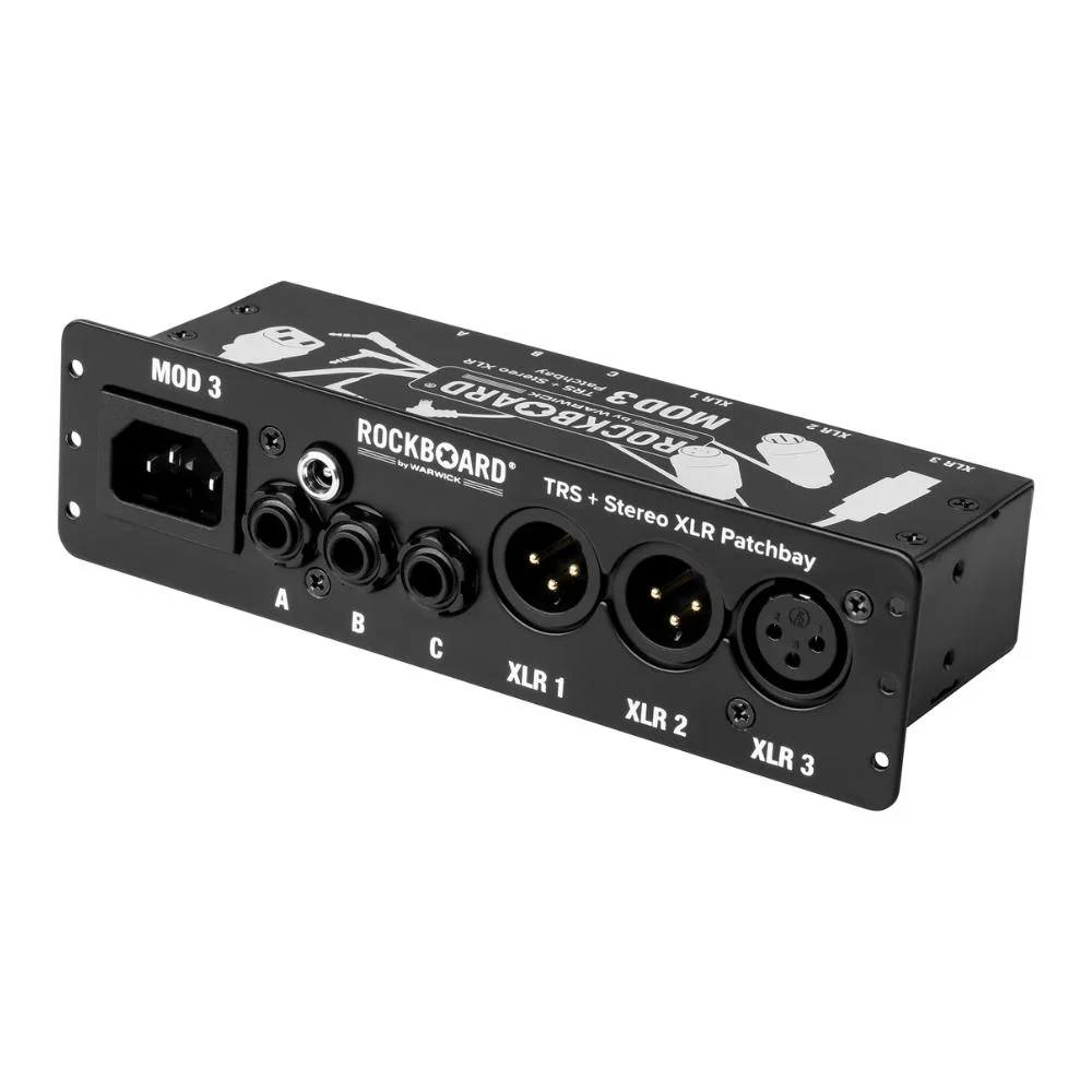 RockBoard MOD 3 V2 All-In-One Vocal Patchbay | TRS, DC, IEC & XLR