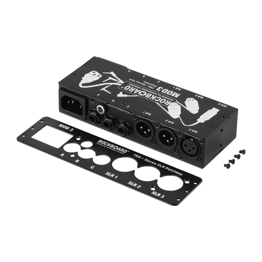 RockBoard MOD 3 V2 All-In-One Vocal Patchbay | TRS, DC, IEC & XLR - Image 4
