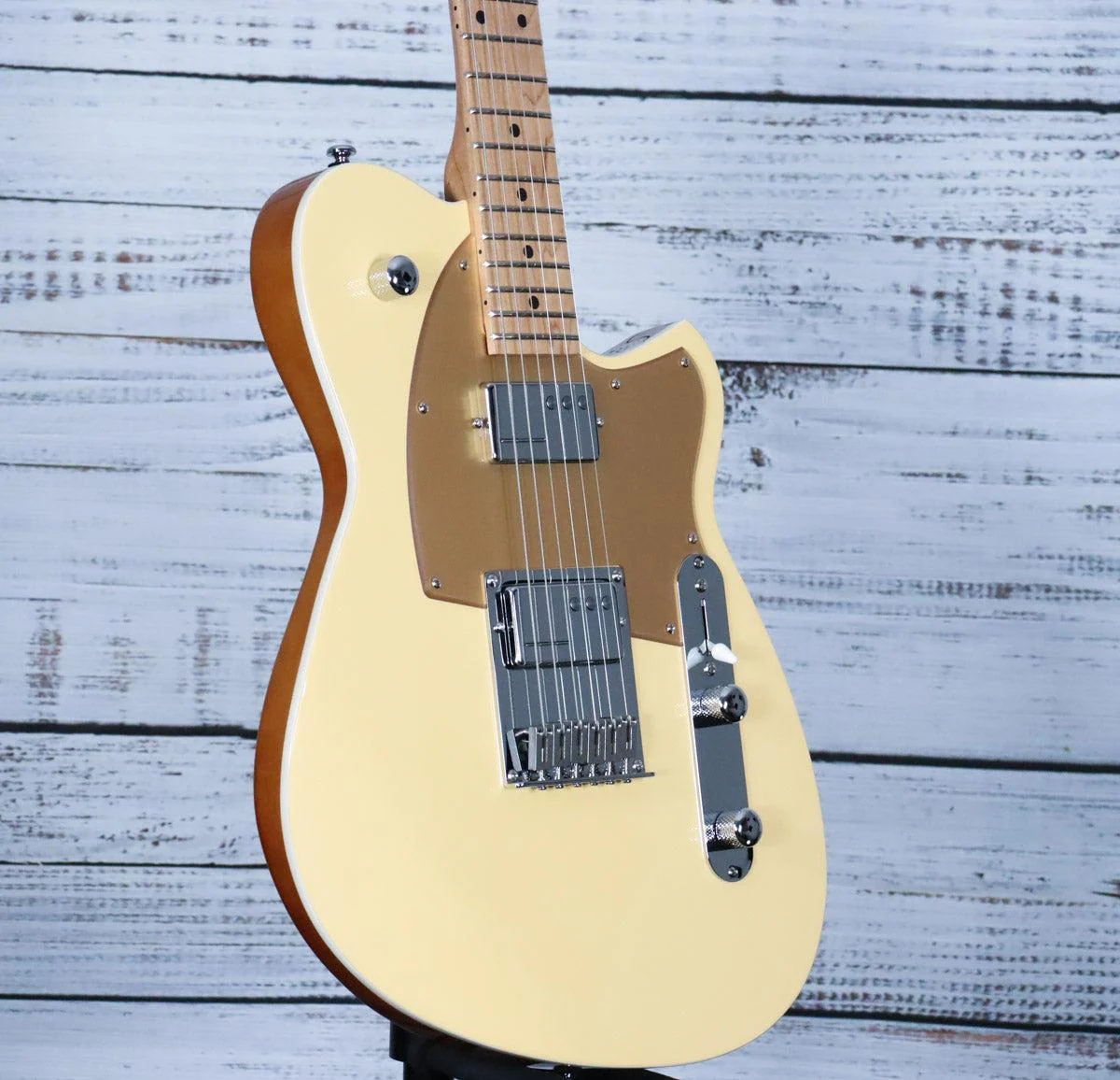 Reverend Charger Cleancut Electric Guitar | Powder Yellow - Image 4