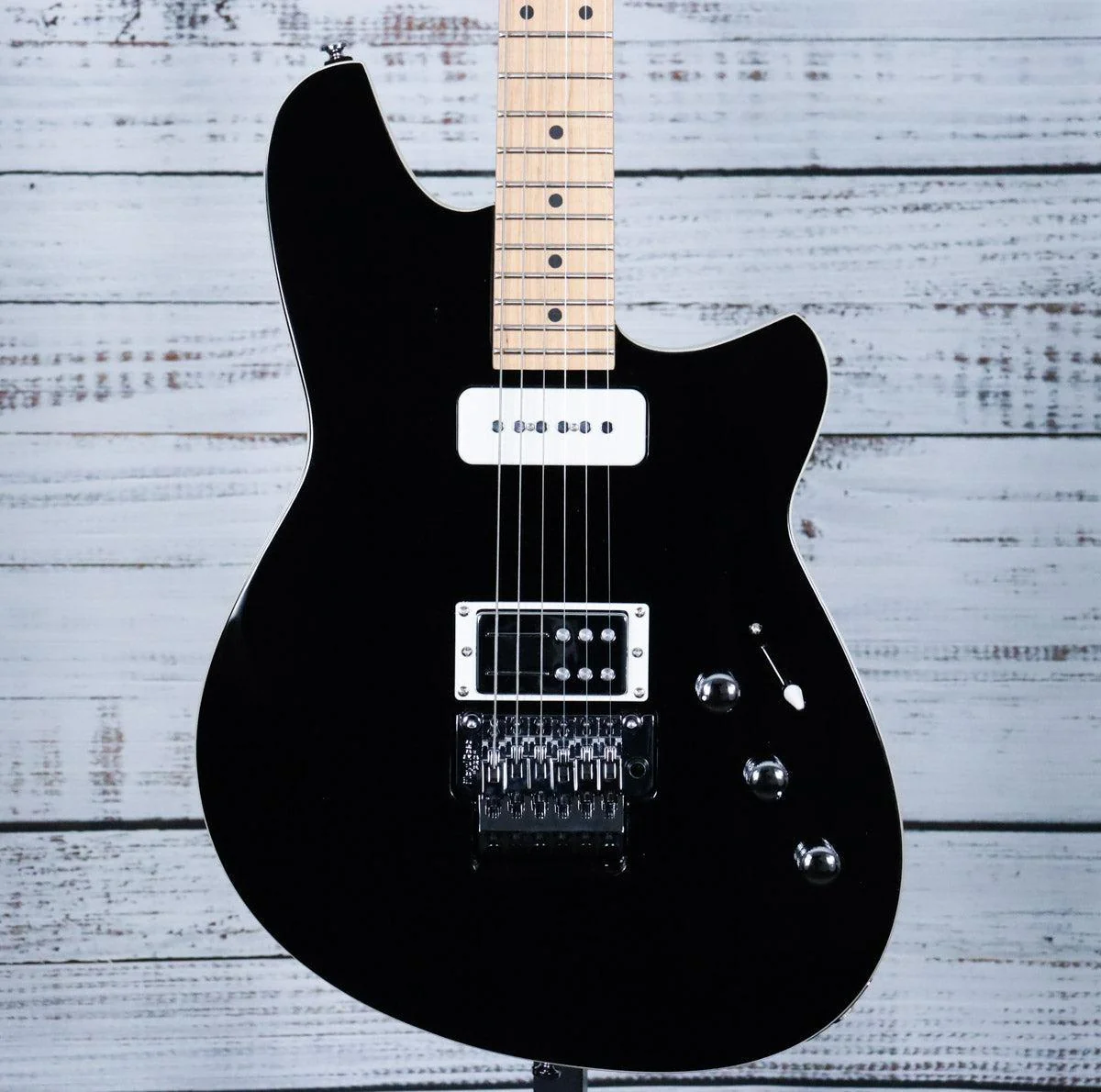 Reverend Kingbolt H90 Electric Guitar w/Floyd Rose Locking Tremolo | Midnight Black