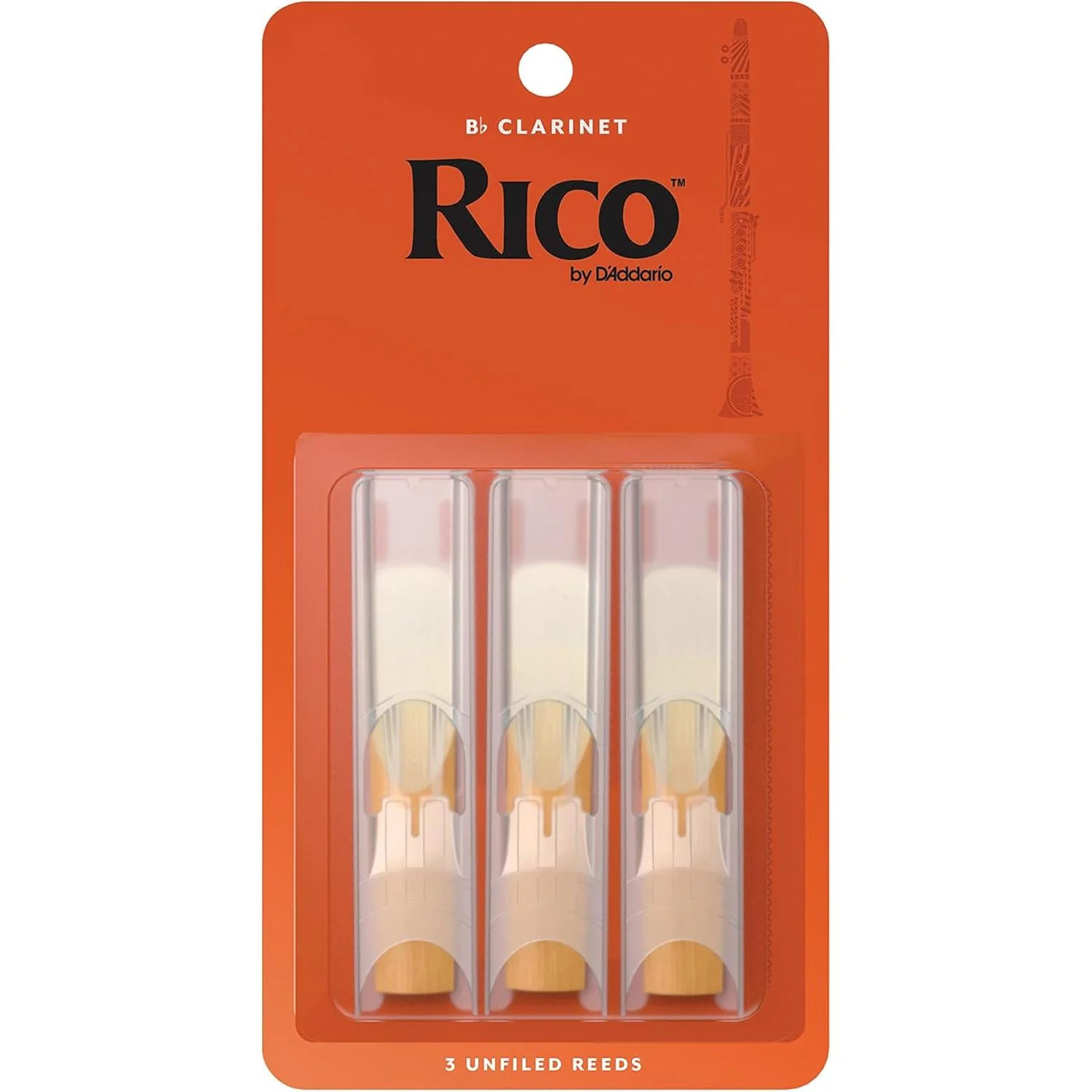 Rico Clarinet Reeds | 2.5 | 3-Pack