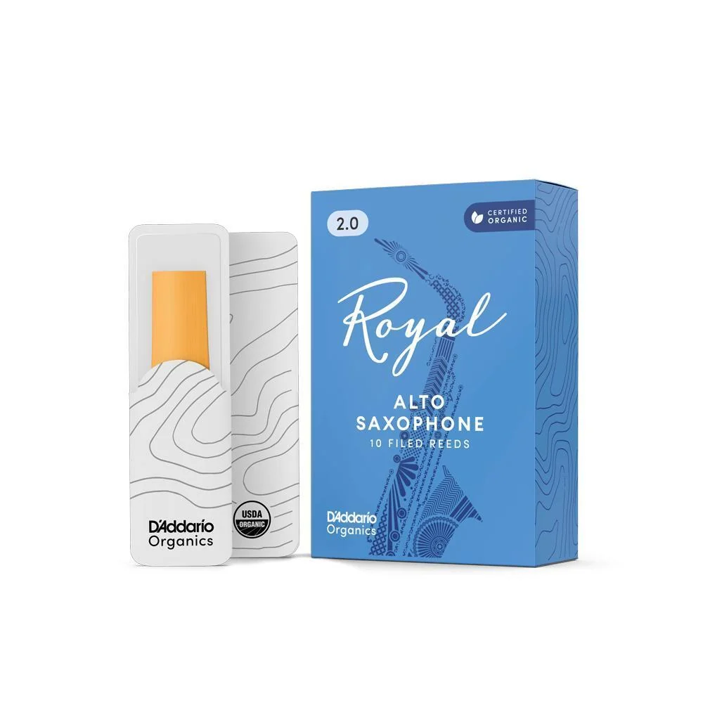 Rico Royal Organic Alto Sax Reeds | 2.0 | 10-Pack